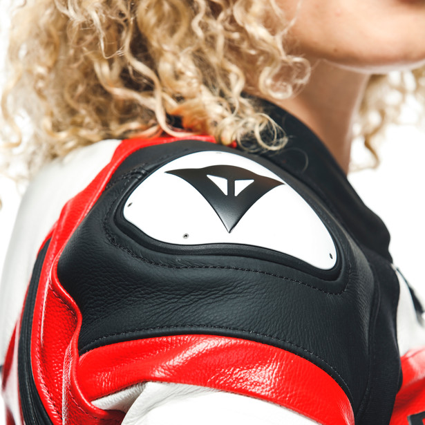 mirage-lady-leather-2pcs-suit-black-lava-red-white image number 11