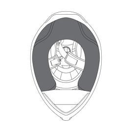 AGV CHEEK PADS K5 S (S) - NEUTRAL