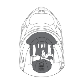 AGV CROWN PAD SPORTMODULAR (L) - NEUTRAL