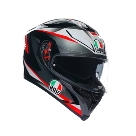 K5 S AGV E2205 MULTI MPLK - PLASMA BLACK/GREY/RED
